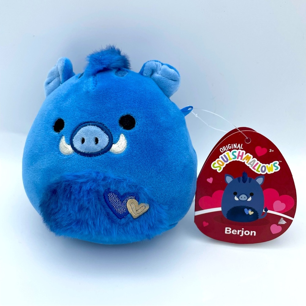 Squishmallows Berjon Blue Warthog Plush